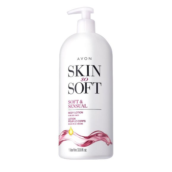 Avon Skin So Soft - Soft & Sensual 33.8 Fluid Ounces Bonus-Size Body Lotion - Picture 3 of 4